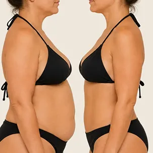 Resultado de abdominoplastia realizada pelo Dr. Sergio William, cirurgião plástico em Goiânia